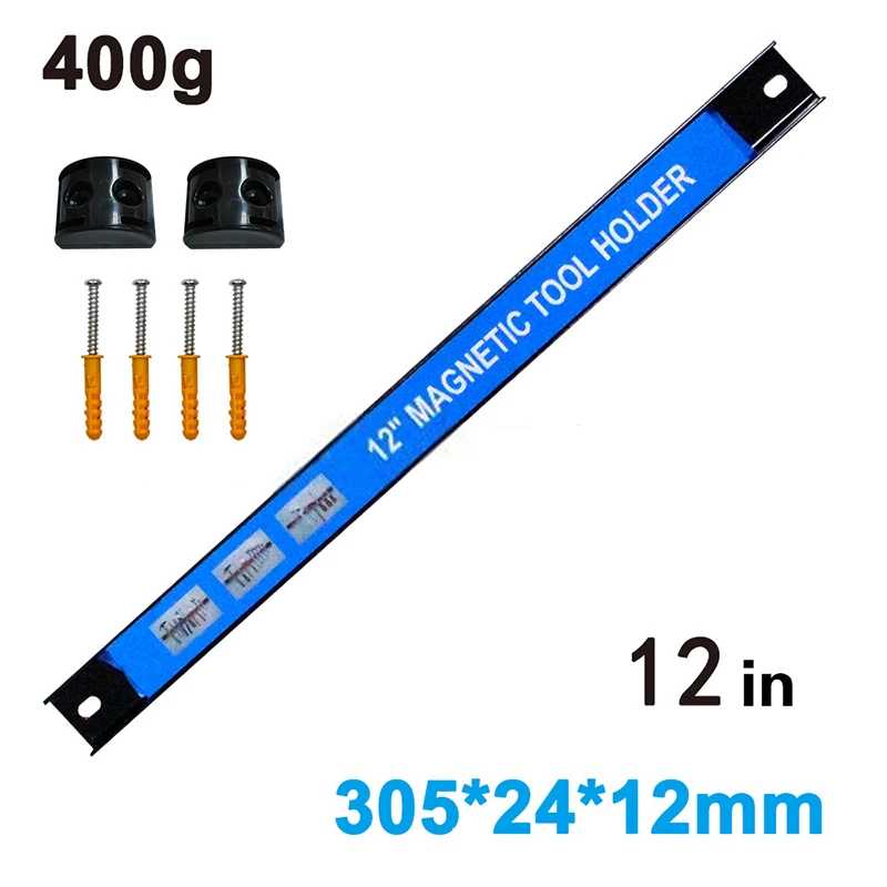 

Магнитный держатель инструмента 8/12/18/24 дюйма, сверхмощный инструмент, компактный металлический органайзер, стойка, инструмент для мастерской, гаража, дома