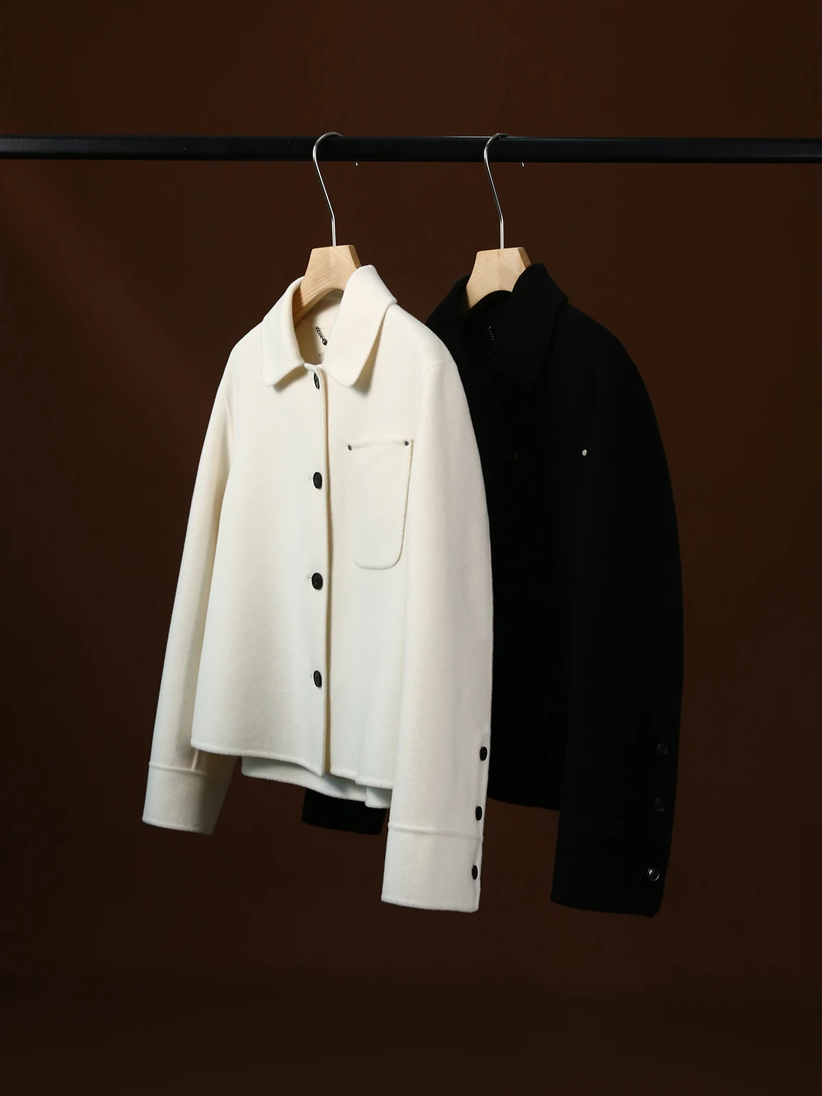 Шерстяная куртка Zhizhen Zhijian M шелковый флис молочный фуфу короткий двусторонний