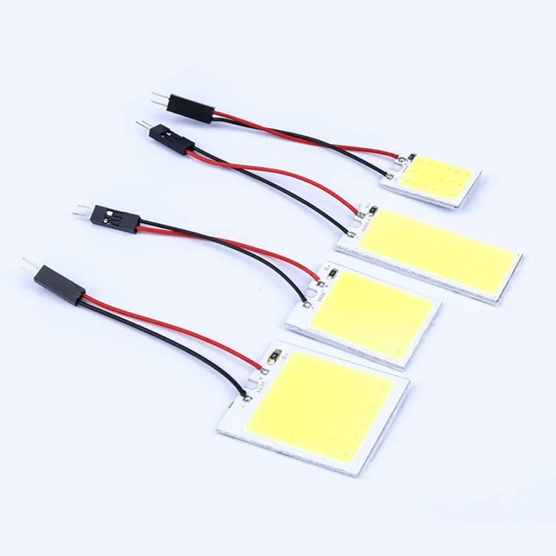 

Auto Interior Reading Lamp Vehicle Panel Lamp T10 W5W COB Lamp 18 24 36 48 LED Light 12V 6500K White Signal Lamp Wholesale