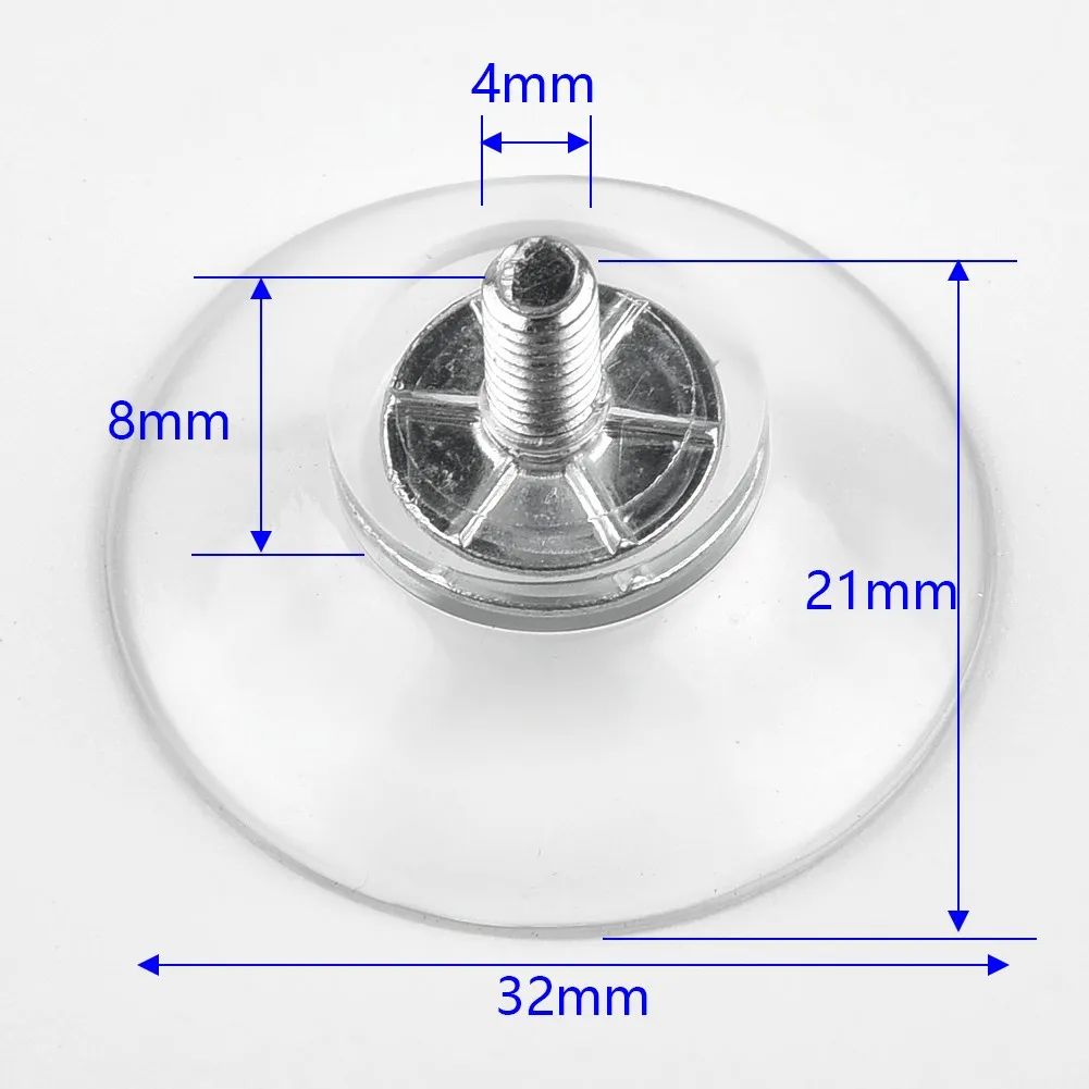 

Durable New Practical Hooks Transparent 10x32mm Holders Home Improvement Nut Pads Plastic Suction Environmental