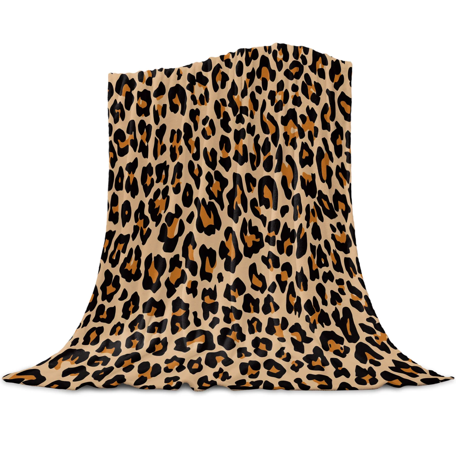 

Leopard Print Cheetah Art Soft Warm Coral Fleece Blanket Winter Sheet Bedspread Sofa Travel Bedding Throw Flannel Blankets