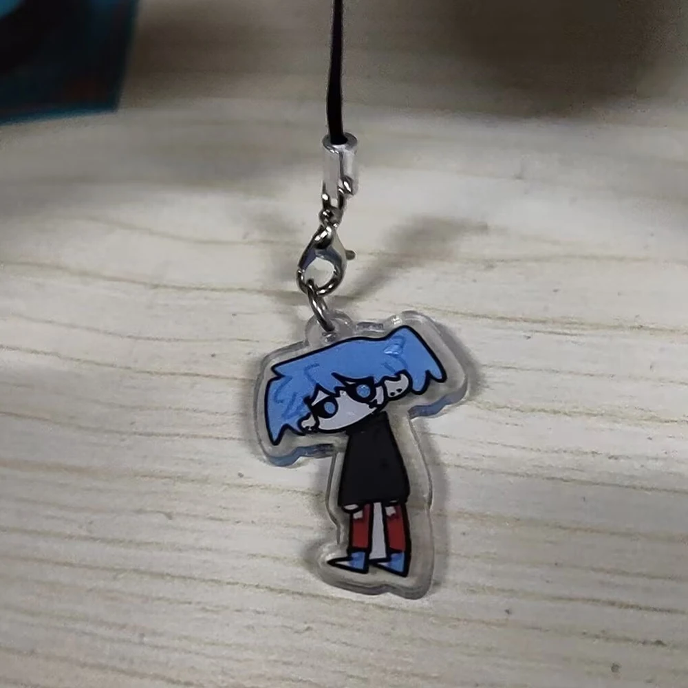 Брелок для косплея Sally Face Sal Larry акриловый брелок из веревки двусторонний ключей