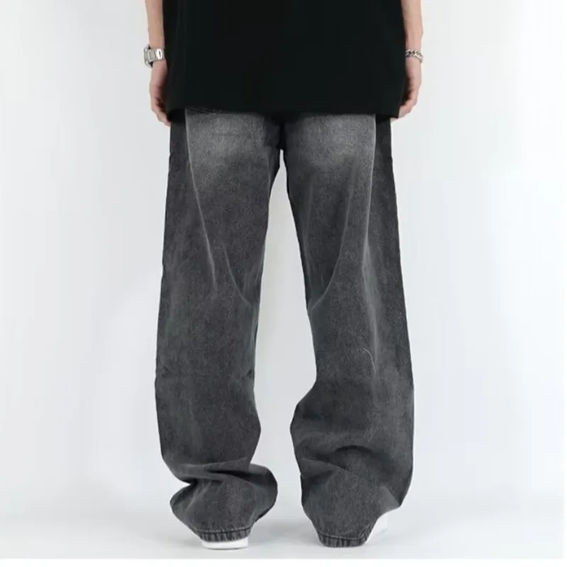 Джинсы-карго мужские свободные с широкими штанинами уличная одежда варенные