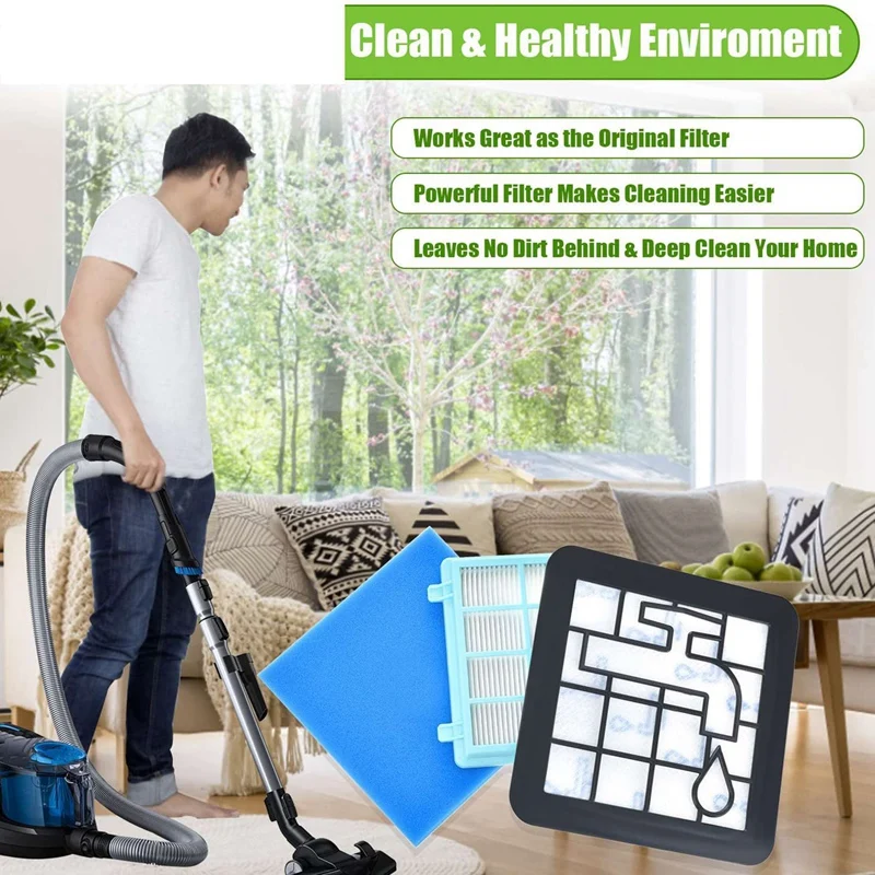 Фильтр для FC8010/01 FC9331 FC9332 FC9334 FC9550 FC9555 FC9556 Аксессуары пылесосов