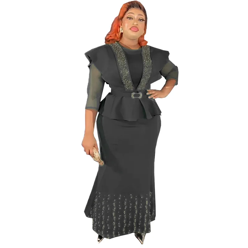 Комплект из 2 предметов с юбкой Abaya мусульманский стиль мусульманские длинные