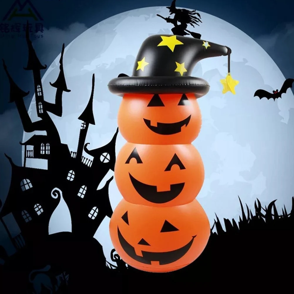 

Halloween Decor Inflatable Pumpkin Water Flooding Pumpkin Balloon Tumbler Eco-friendly Thickened Pvc for Yard Lawn Garden Decors