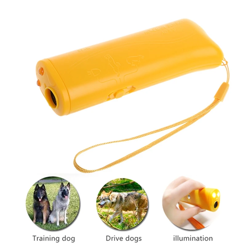 

3 in 1 Anti Barking Bark Stop Ultrasonic Pet Dog Training Device Repeller With LED