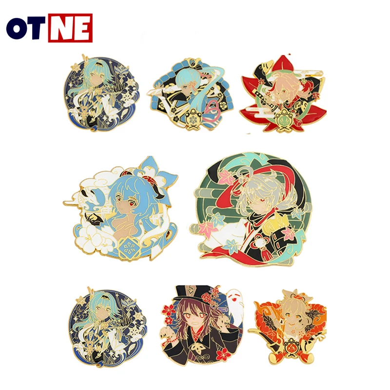 

Game Genshin Impact Anime Brooch Cartoon Lapel Pins For Women Backpack Decoration Badge Jewelry Gift Cosplay Accessories Prop