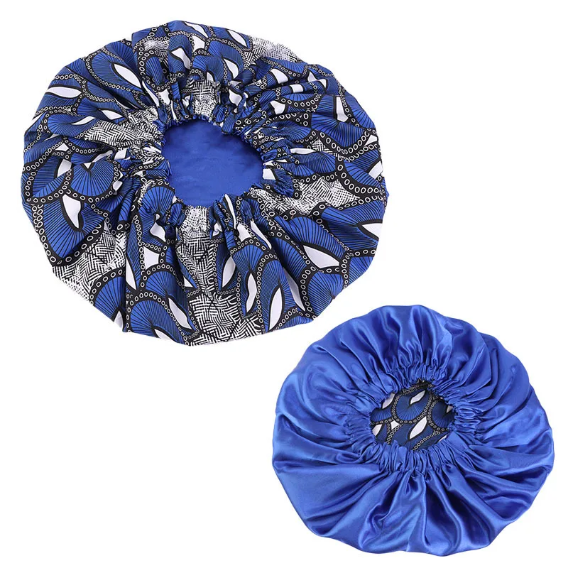 Африканская женская шляпа очень большого размера двухслойная атласная