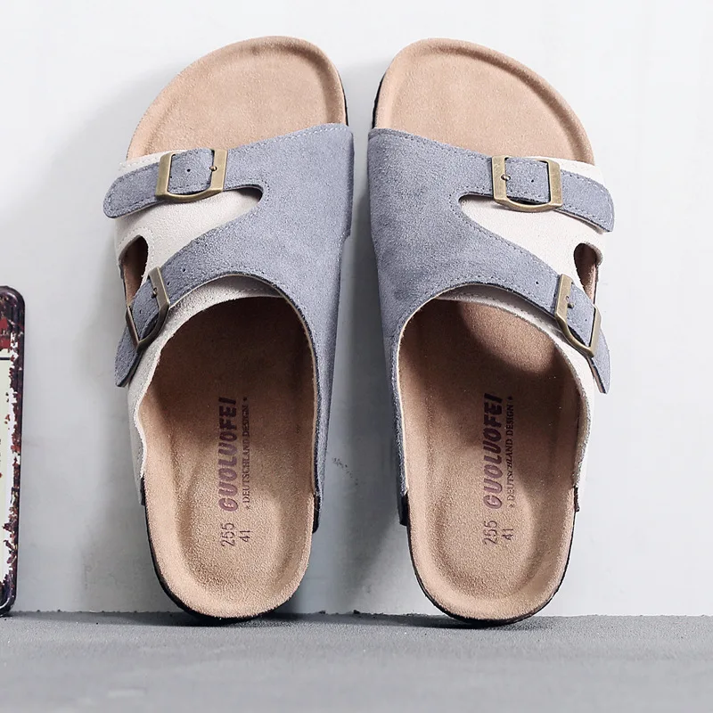 Big Size Outdoor Casual Cow Suede Sandals