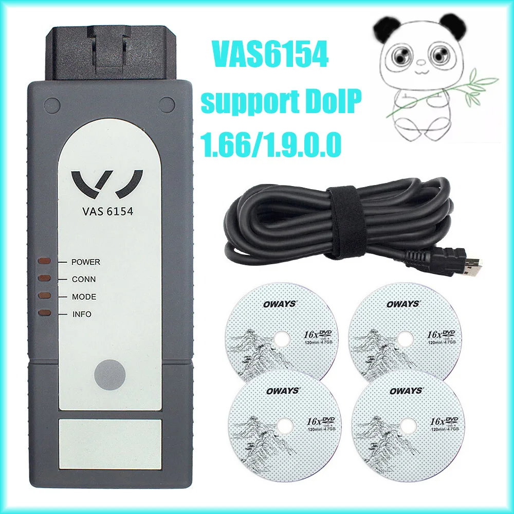 VAS6154 Auto Diagnostic tools VAS 6154 WiFi V1.6.6/ V1.9.0.0 Full Chip OBD2 Blutooth Scanner Connection For V-W/Au-di/S-koda