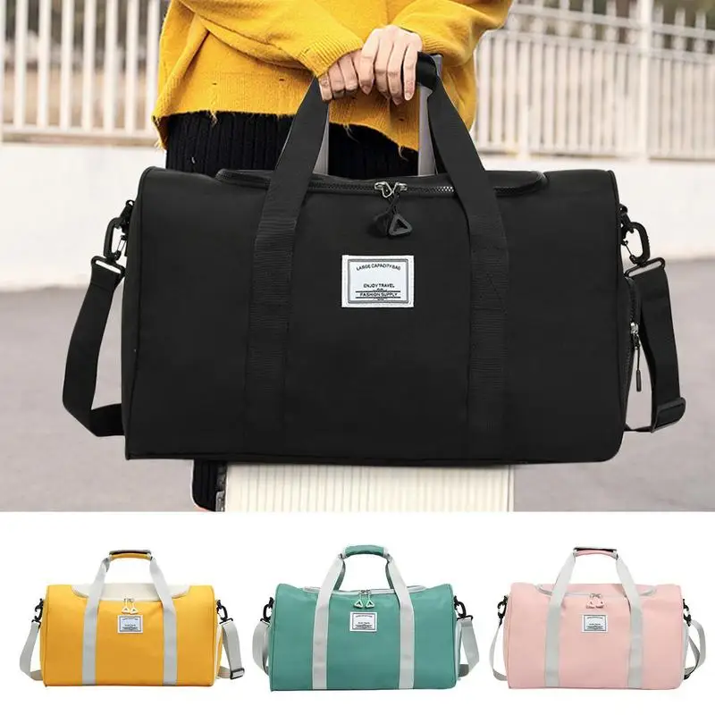 

Travel Duffel Bags For Women Waterproof Yoga Sport Bag Dry Wet Bag For Men With Shoe Compartment Large Capacity Travel