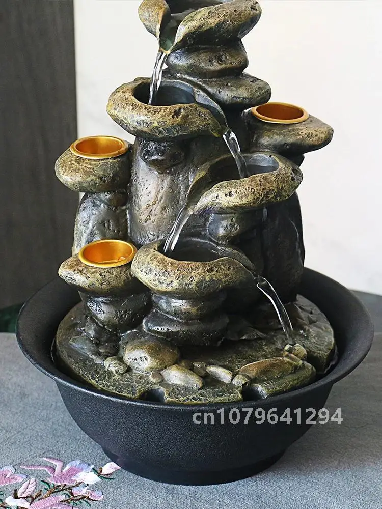 Многофункциональный внутренний фонтан и подсвечники со светодиодной подсветкой