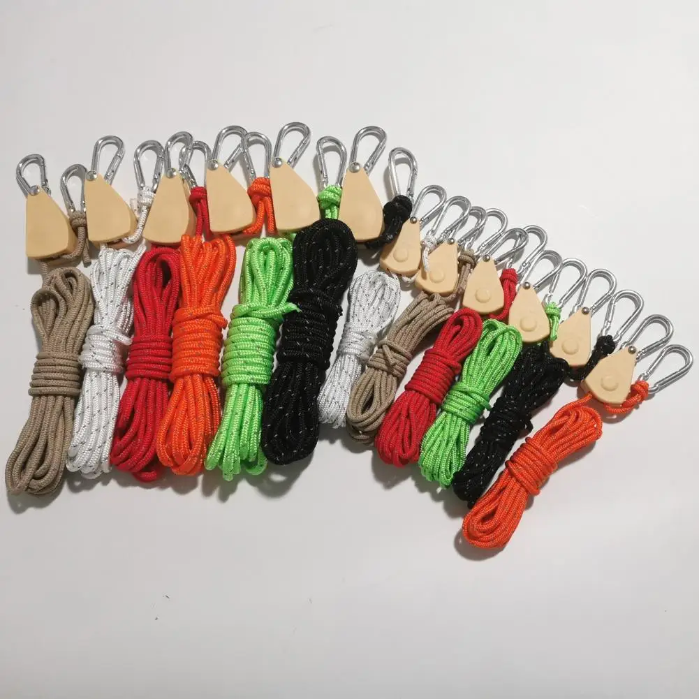 

Tent Cord 1 Roll Easy Installation Adjustable Metal Outdoor Camping Tent Pull Rope Outdoor Activity