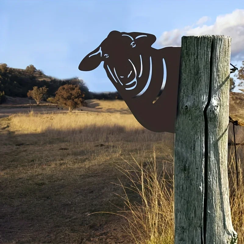 Металлическое железное ограждение для двора животное Декор овца поделки