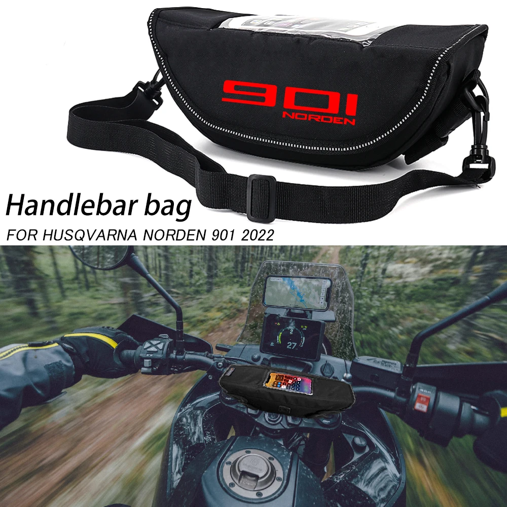 

For Husqvarna Norden 901 Norden901 2022 Motorcycle accessory Waterproof And Dustproof Handlebar Storage Bag navigation bag