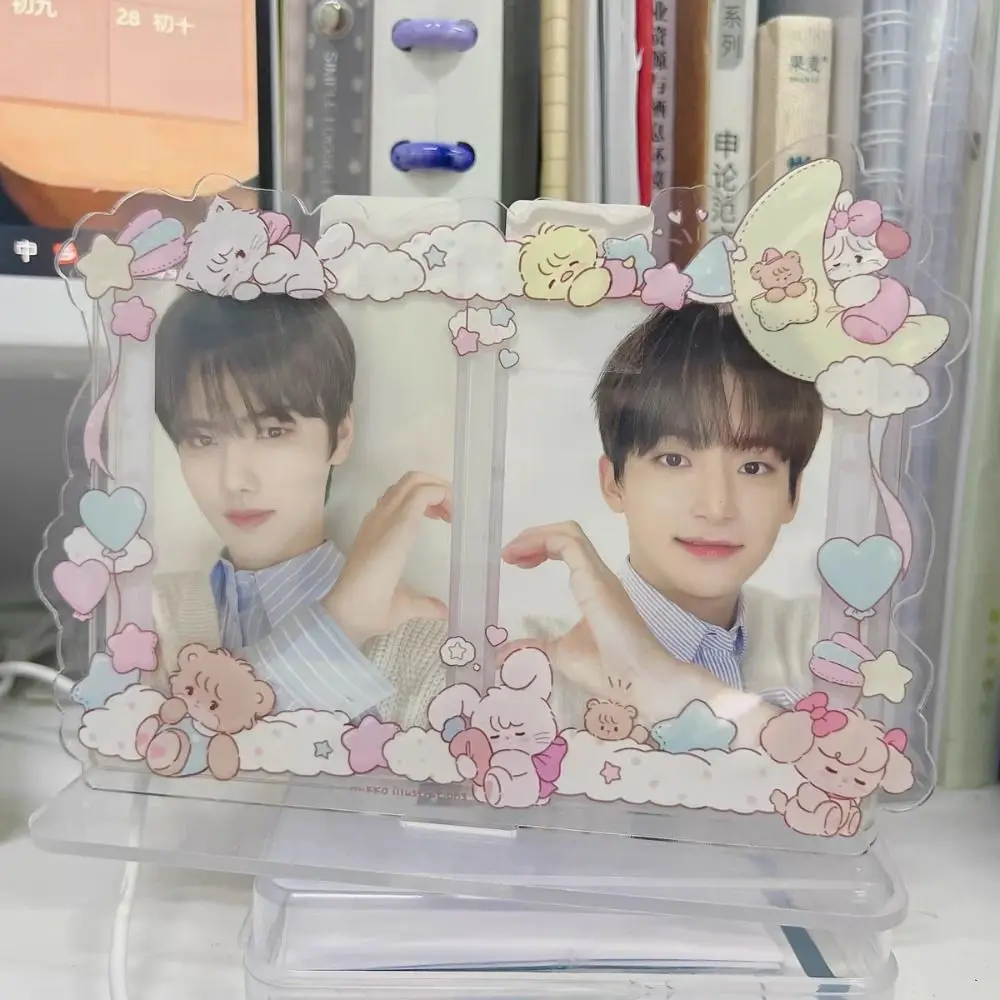 

Креативная прозрачная подставка для карточек Idol, пылезащитный водонепроницаемый держатель для карточек для фотографий, INS, корейский защитный чехол для карт, подарки