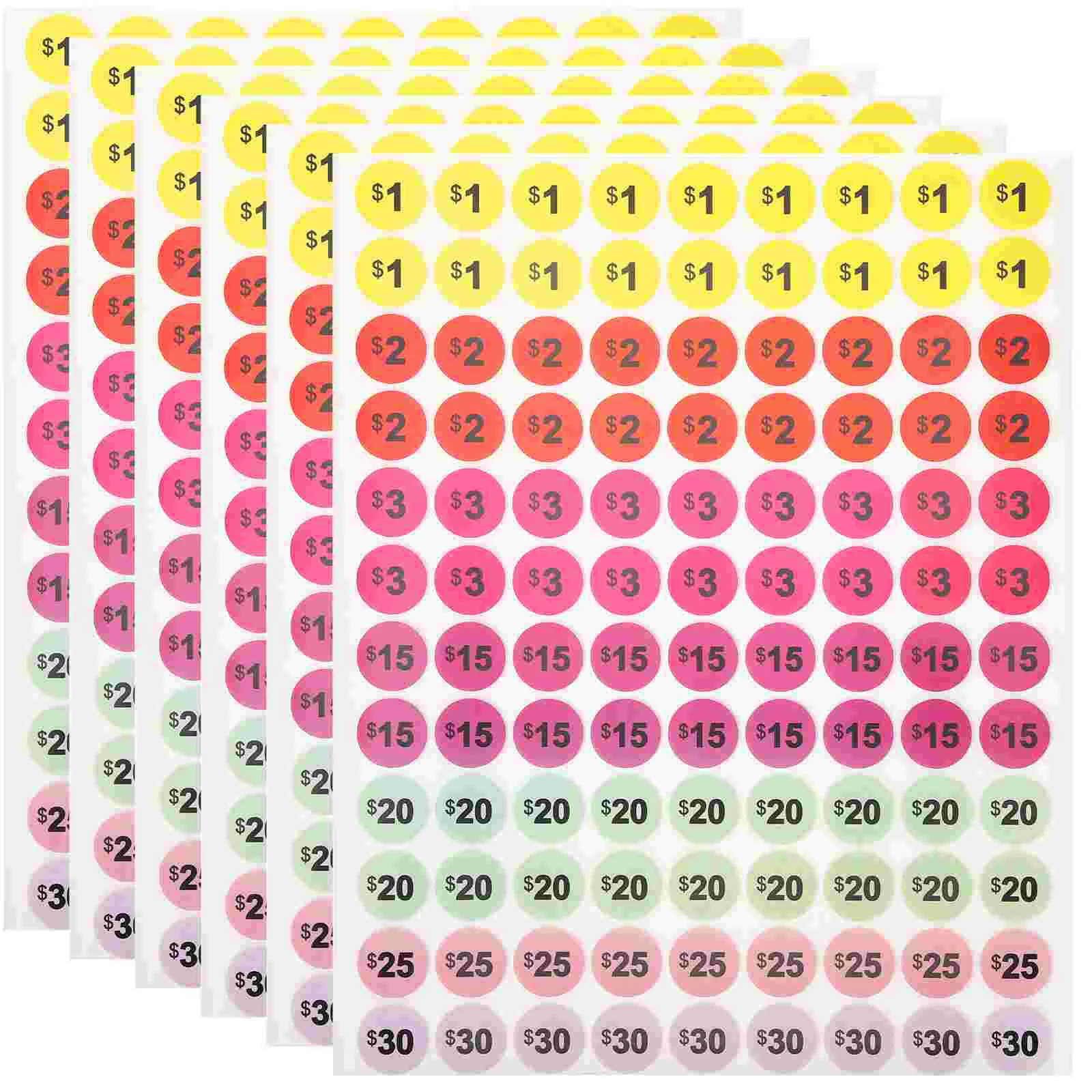 

Ценовые этикетки, наклейки на блошиный рынок, малый бизнес, гараж, розничные магазины, цена