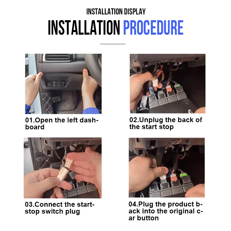 Автомобильный автоматический стоп-запуск двигателя кнопка включения системы