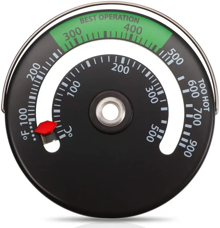 

Термометр для деревянного камина, обогреватель для дровяной плиты, термометр для фотоплиты с зондом, курильным вентилятором, тепловая труб...