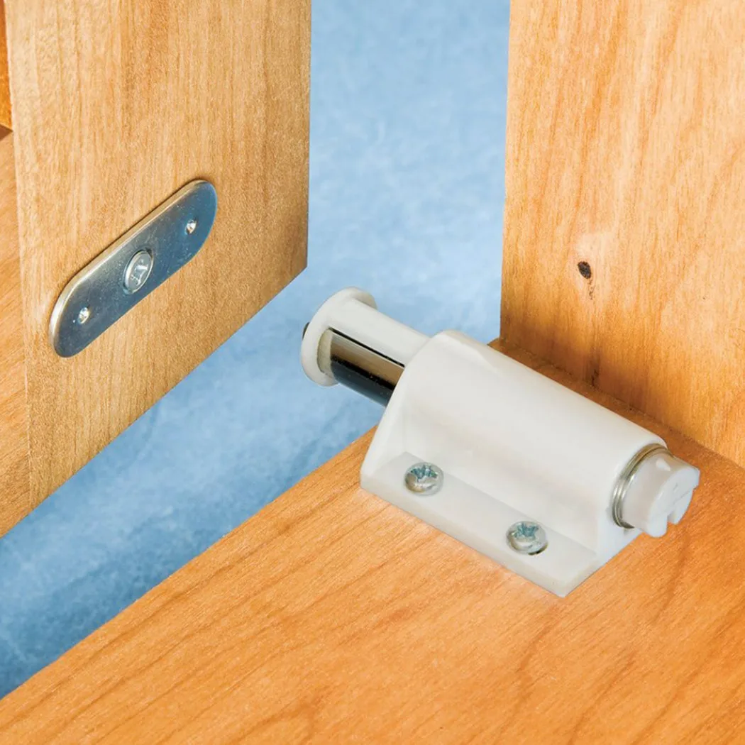 

4Pcs Single Magnetic Pressure Push To Open Touch Latch Cabinet Doors Rebound Single Touch Latch Cabinet Cupboard Doors Wardrobes