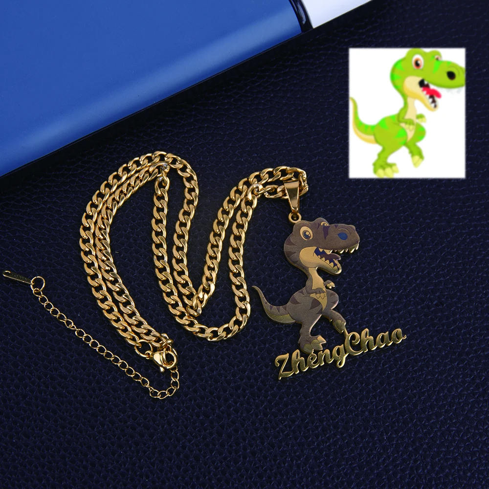 

Xinnee custom picture Necklace Personalized Name Pendant custom photo laser Stainless Steel Necklace
