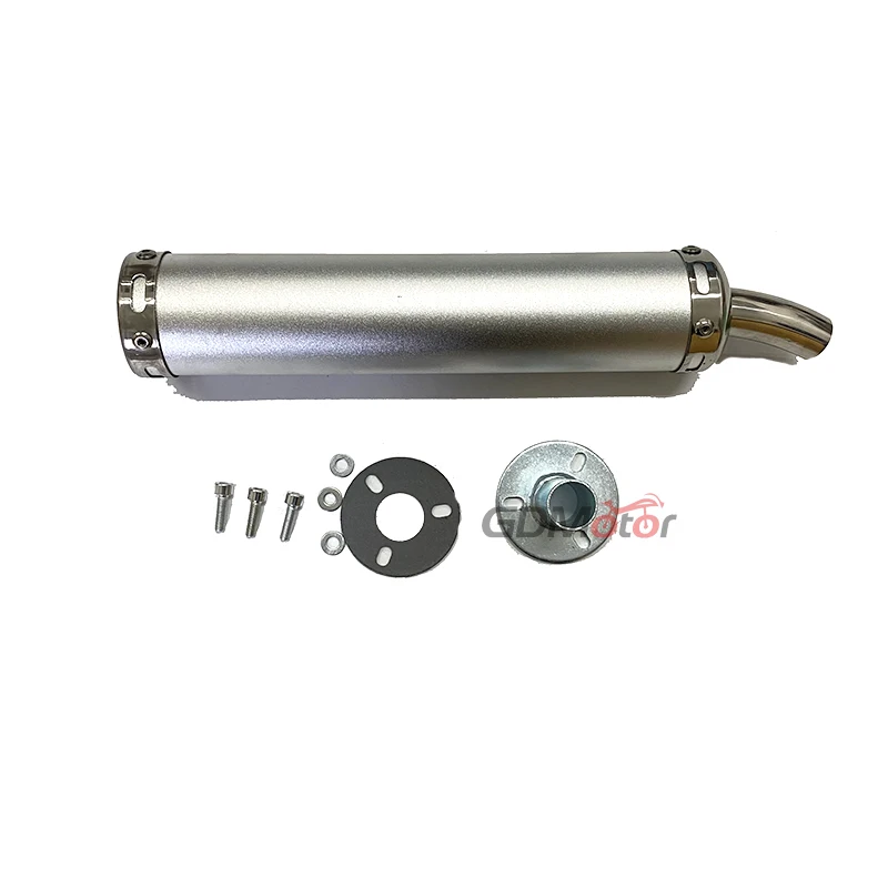 

Универсальный металлический глушитель выхлопной трубы длиной 60x280 мм для гонок на мотоциклах, глушитель, 2 шт., глушитель для побега для 50cc-240cc