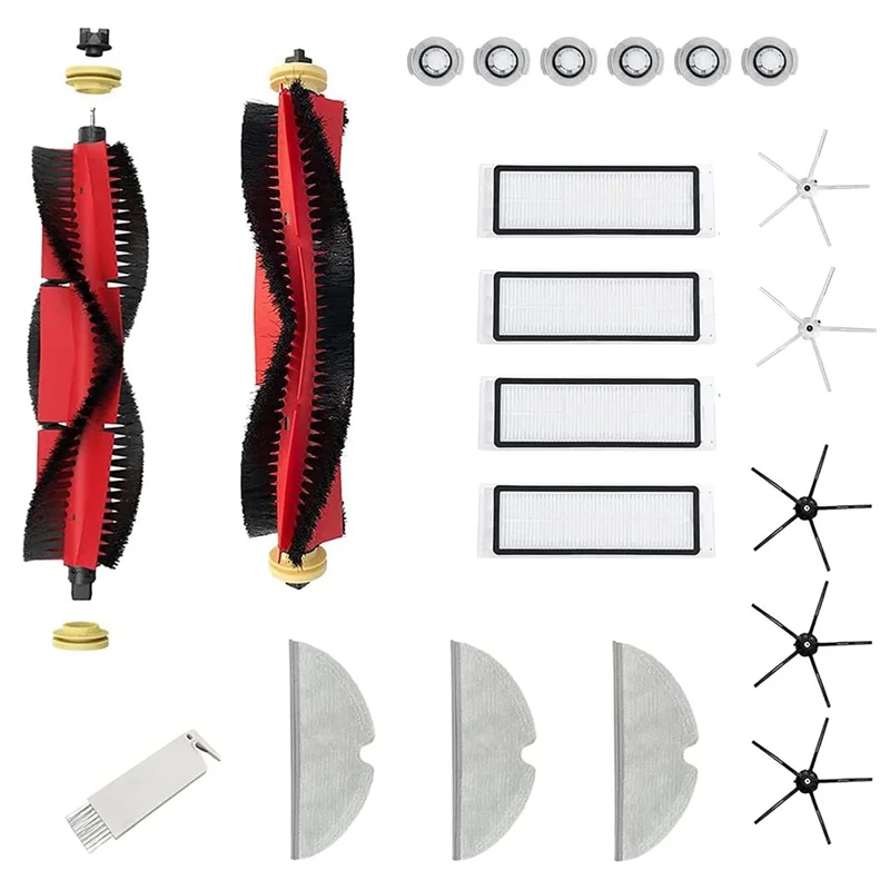 

Replacement Main Brush Side Brushes HEPA Filter Compatible for Roborock S5 Max S6 Pure Vacuum Cleaner Accessories