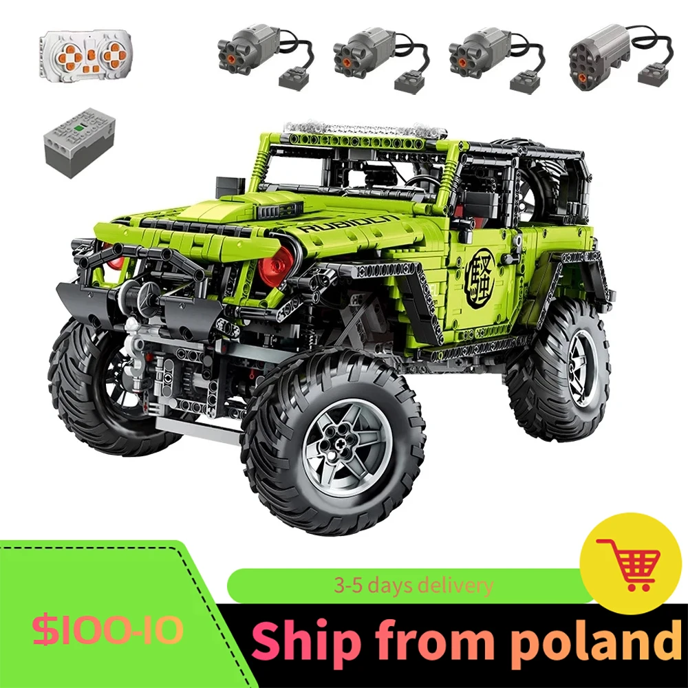 Новый технический автомобиль, багги с дистанционным управлением через приложение, автомобиль, строительные блоки J902, Мотер, блоки питания, внедорожник, модель внедорожника, игрушки для детей, подарки