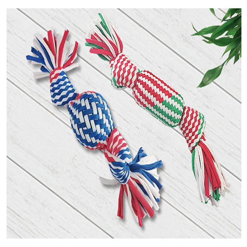 

Candy Shape Cotton Rope Cloth Squeaky Large Dog Toy Universal For All Dogs Chew Interactive For Pet Having Fun Cotton Rope Toys