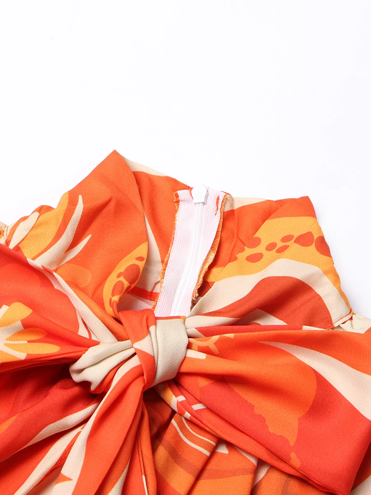 Женская рубашка с бантом на воротнике длинным рукавом летучая мышь