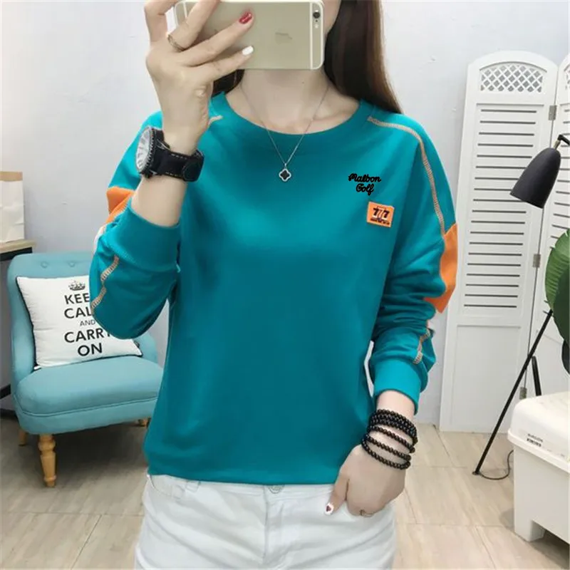 Autumn Women's Golf Wear T-shirt Golf Top Women Golf Wear Full Sleeve Golf Clothing Tennis Golf Shirts Women Horse