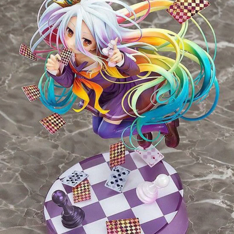 No Game Life Zero Аниме Фигурка Shiro Stephanie Dola Модель Кукла Schwi Jibril Fairy Шампунь Декор Подарки