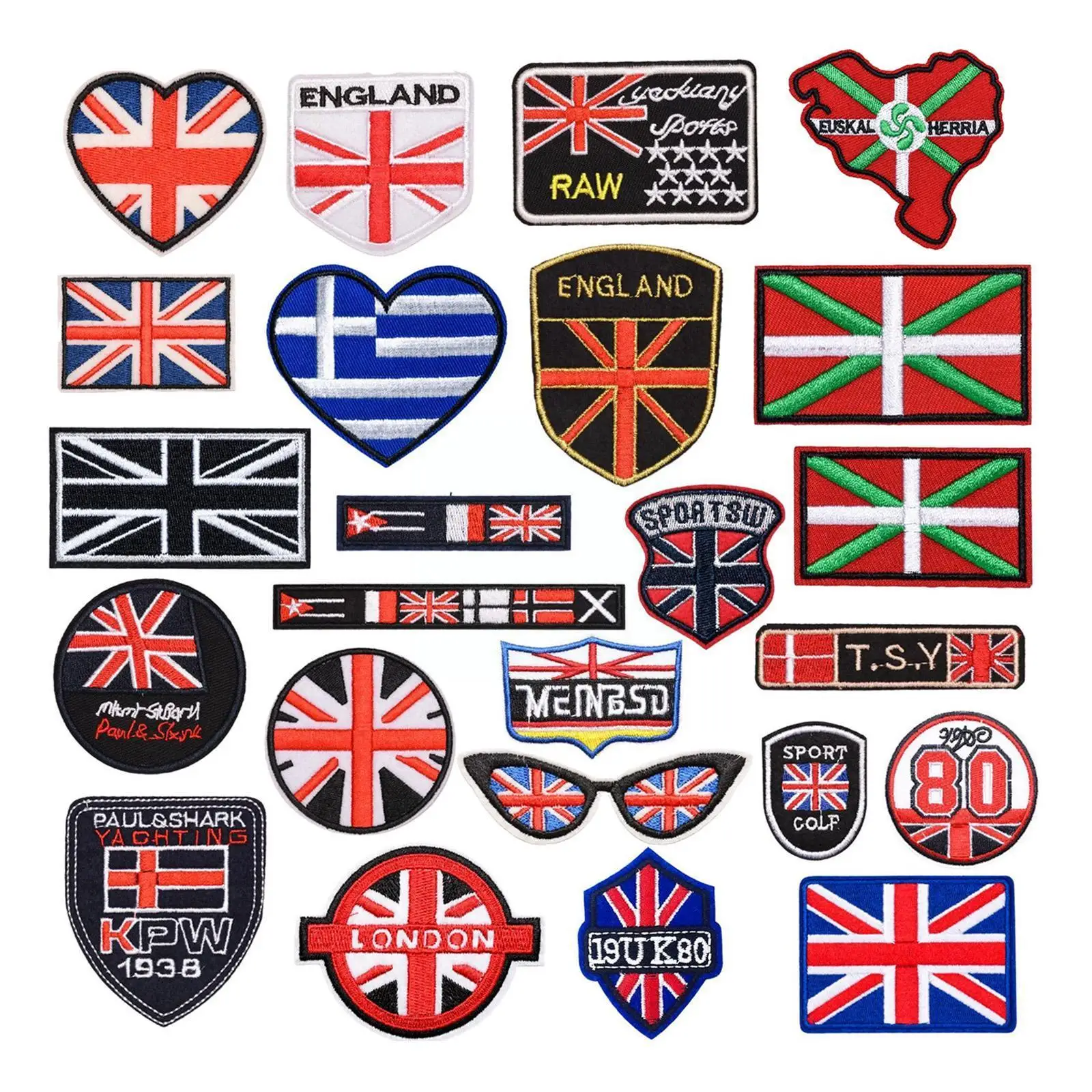 

National Flag Embroidery Patches United Kingdom UK Patch Iron Emblem Hat Flag National Clothes Sew Backpacks Flags On Briti K8G9