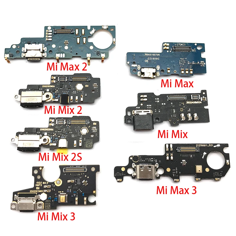 

New USB Charge Port Jack Dock Connector Charging Board Flex Cable For Xiaomi Mi Max Mix 2 2S Max2 Max3 Mix2 Mix3 Replacement