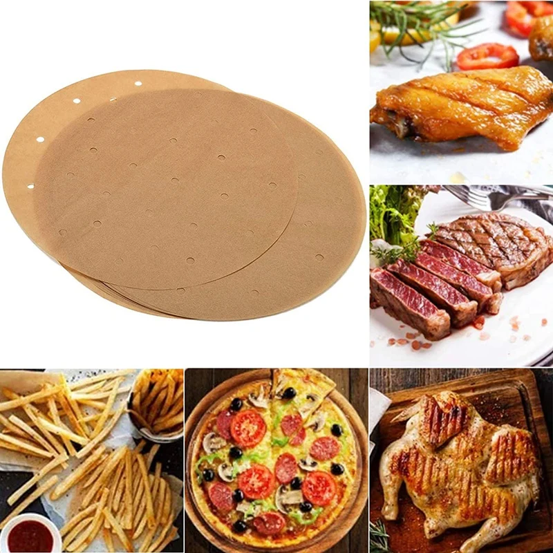 201 шт. 9-дюймовый набор вкладышей для фритюрницы бумага из древесной целлюлозы