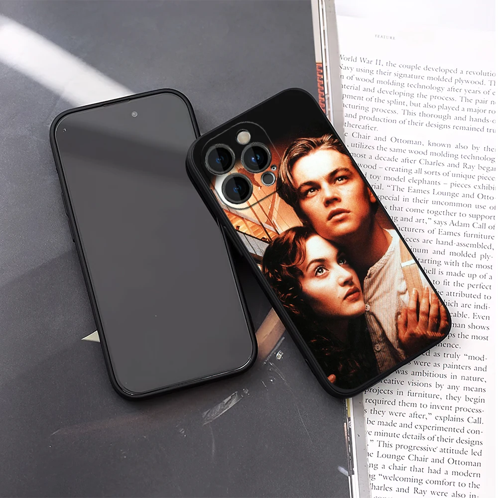 Movie T-Titanic Jack Rose Phone Case For Samsung S23 S22 ULTRA A22 A71 Black Soft Silicone Cover