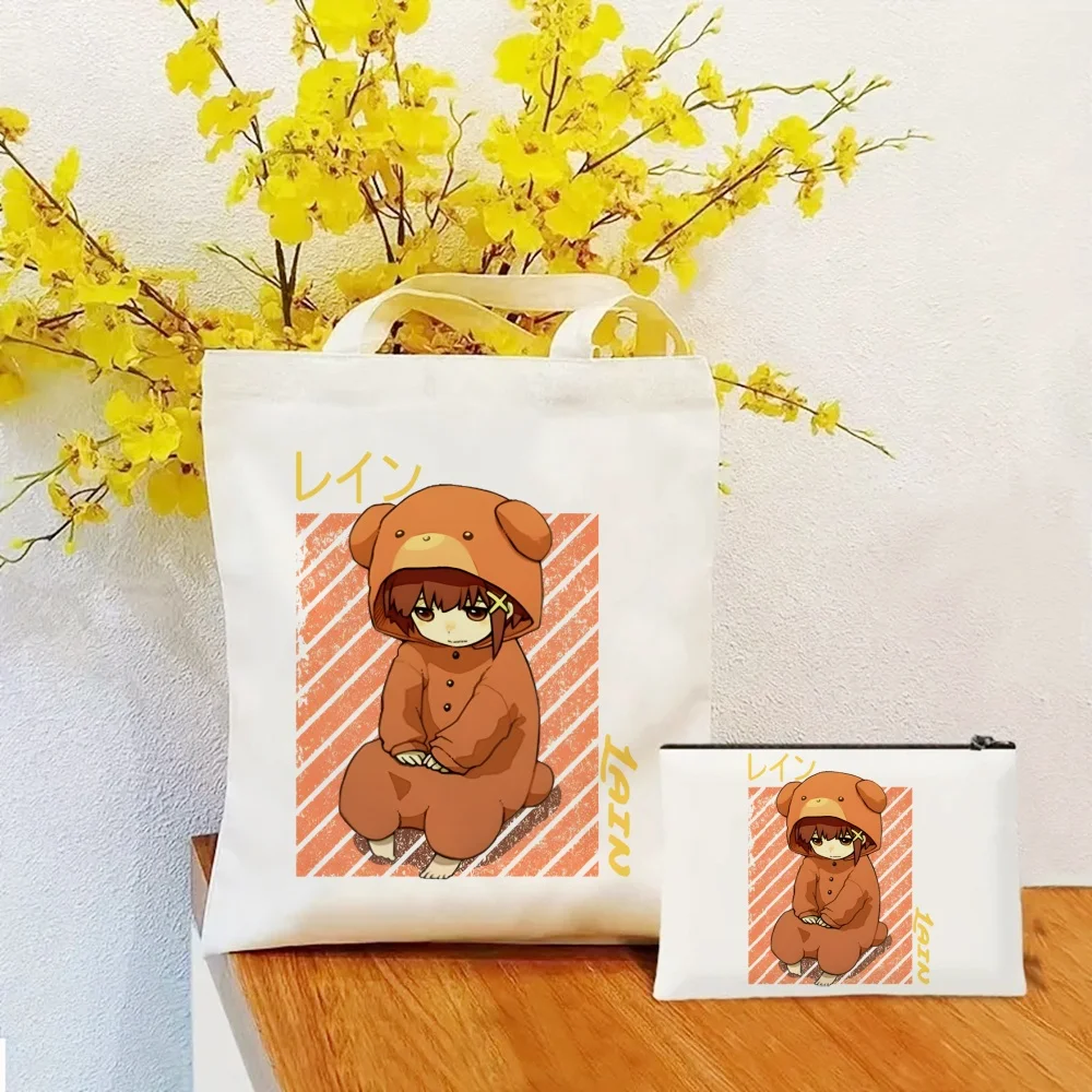 Повседневная большая сумка с мультяшным узором набор из 2 предметов для женщин