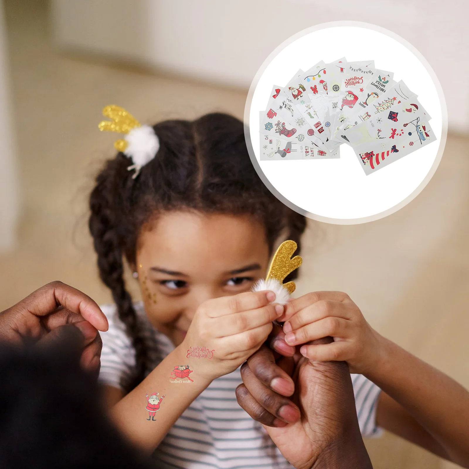 

Sticker Christmas Kids Luminoustemporarytattoo Stickers Party Body Pastes Waterproof