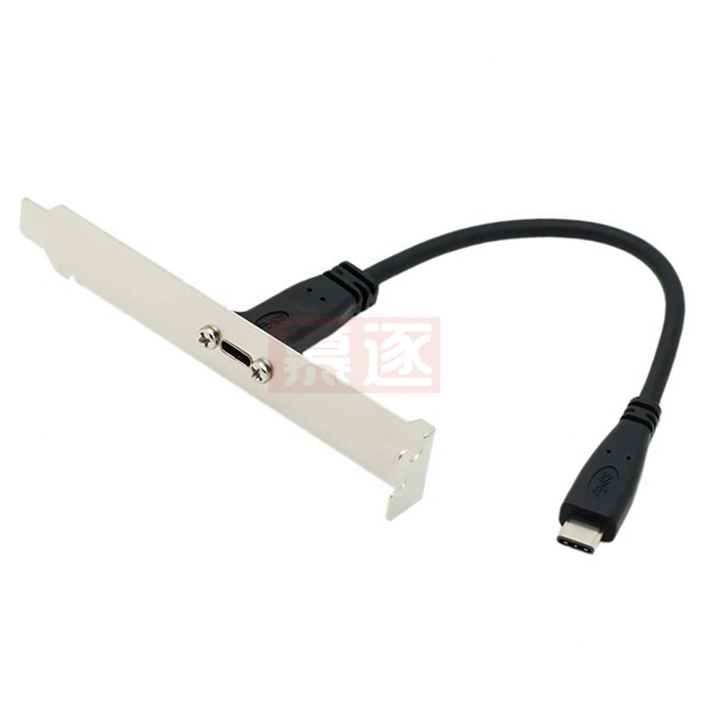 Фото Удлинительный кабель USB 3.1 типа c «папа-мама» с винтом для крепления на панели, удлинитель USB C «мама» на USBc «папа» Data №4