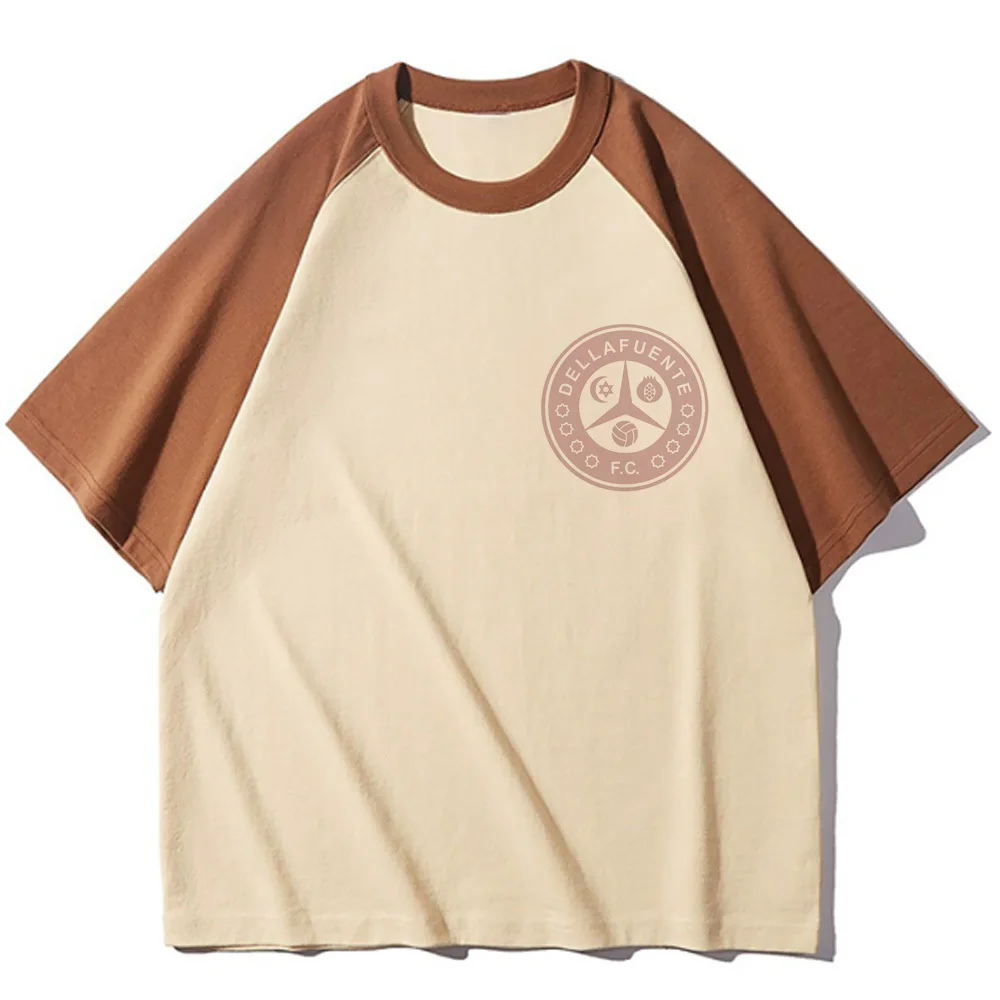 Dellafuente рубашка графика для подростков винтажная Классическая футболка в стиле