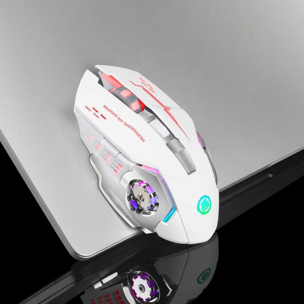 

Computer Mouse Dual Mode Relieves Hand Fatigue No Noise Rechargeable Or Battery Energy-saving Electricity 2.4g Wireless Mouse T2