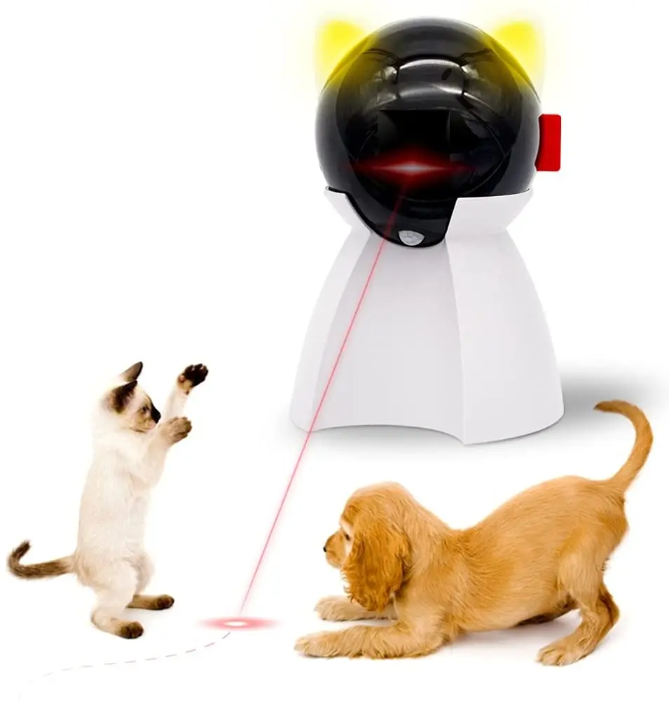 

Cat Toy Interactive Automatic, Motion Activated Laser Toy for Indoor Cats/Dogs/Kitten/Kitty, USB Rechargeable, Auto On/Off,