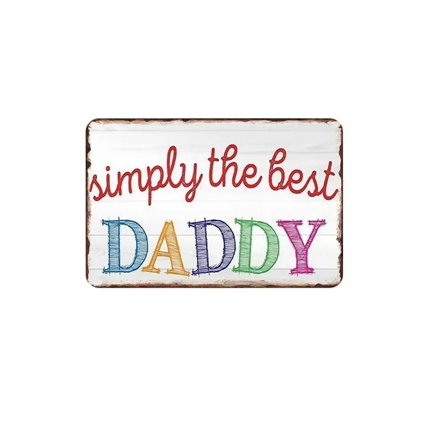 Лучший папин табличка винтажные металлические знаки Бар Паб декоративные