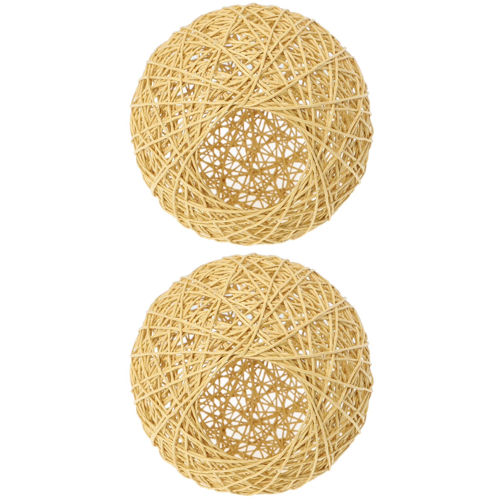

Lamp Shade Light Cover Lampshade Woven Pendant Ceiling Rattan Wicker Shades Hanging Wall Chandelier Vintage Farmhouse Floor