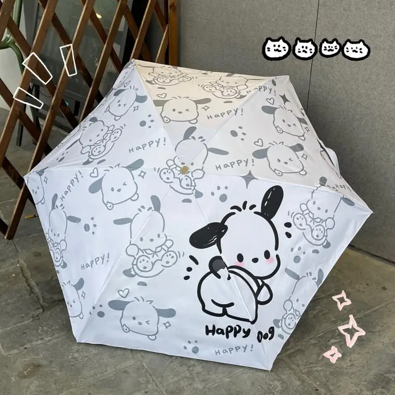 

Зонт Hellokitty Sanrio Kawali, почтовый зонт, Складывающийся в пять раз, Ультрафиолетовый портативный Аниме подарок девушке на день рождения для девушки