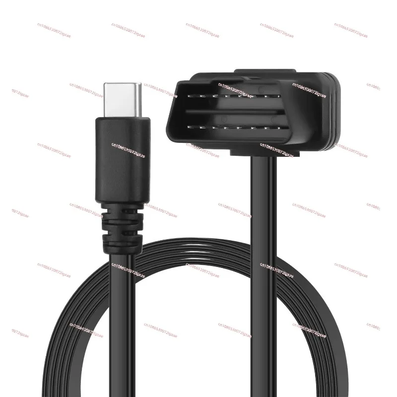 

Автомобильный кабель обнаружения OBDII OBD2 к Type-C подходит для вождения регистратора мобильного телефона GPS DVR