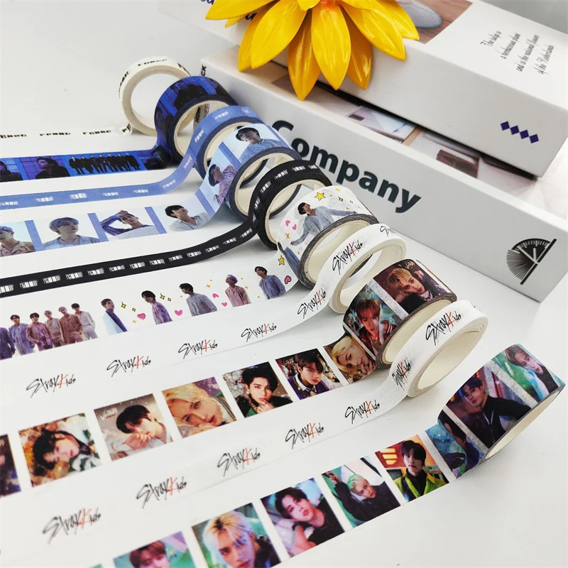 

Оптовая продажа, Kpop Bangtan Boys Stray Kids, новая Корейская группа, декоративная книга для скрапбукинга, дневника, клейкая бумага, коллекция вееров