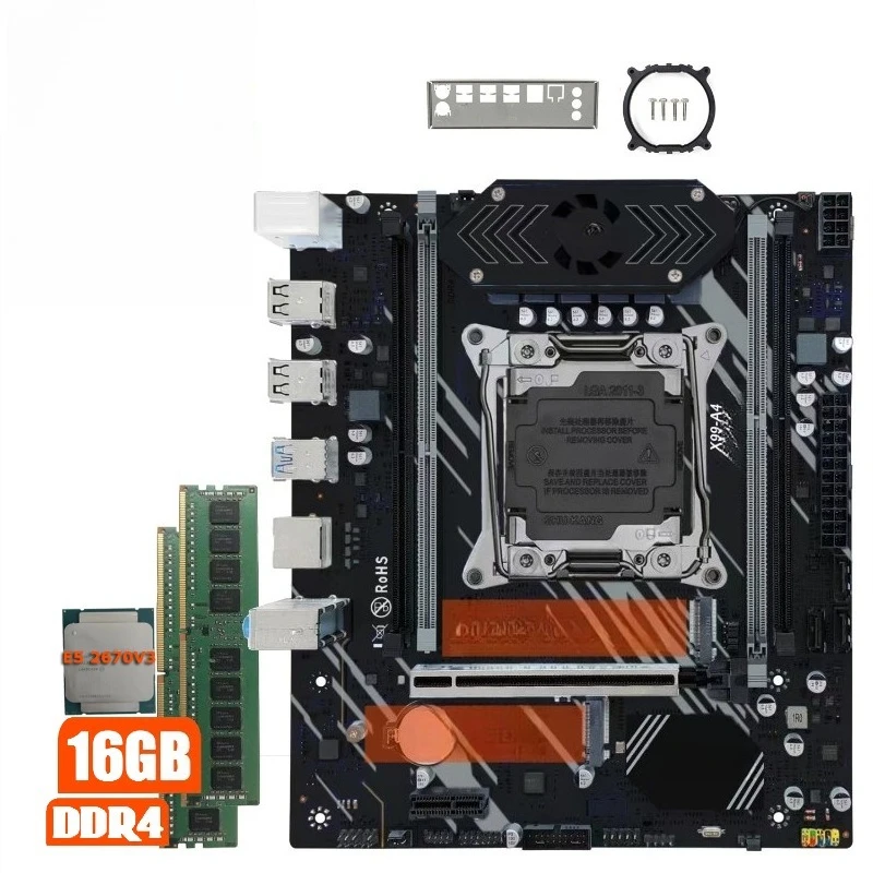 

Детали для материнской платы Amentmen X99 A4B с комбинированной памятью 2680V3 2*8G DDR4 RAM