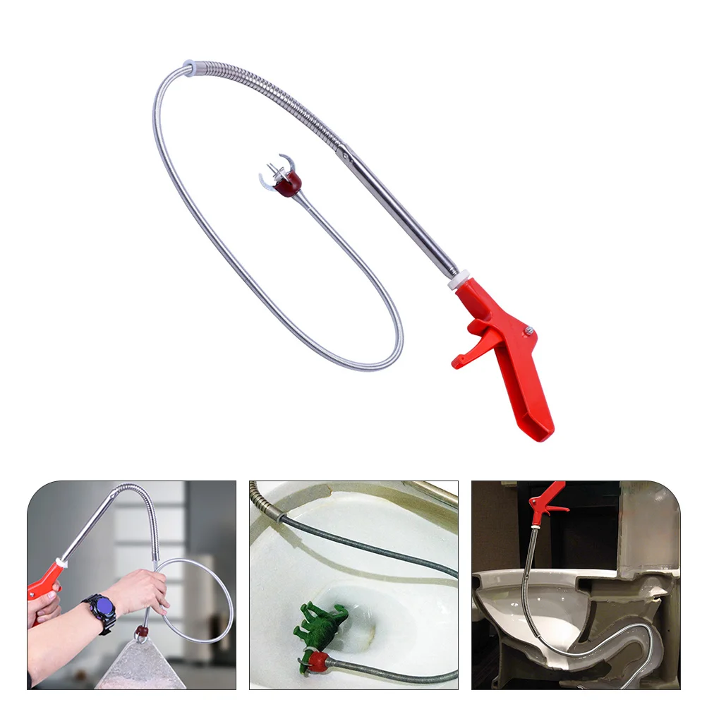 

Toilet Snake Household Toilet Cleaning Tools 51 inch Pipe Dredging Tools